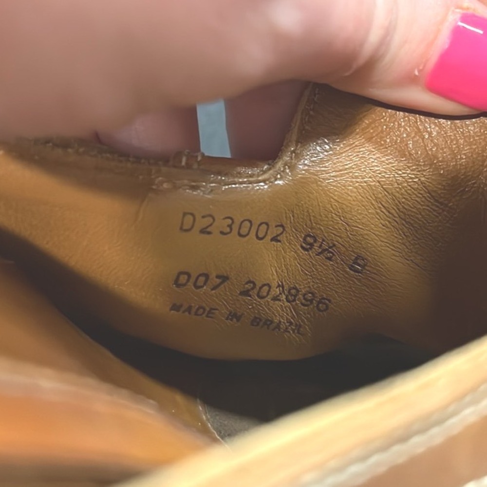 Cole Haan Suede Mules Wood Wedge 3.5" Heel Clogs Slip-Ons Tan Shoes Brazilian‎ - Picture 8 of 8